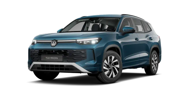 Ein blauer VW Tayron